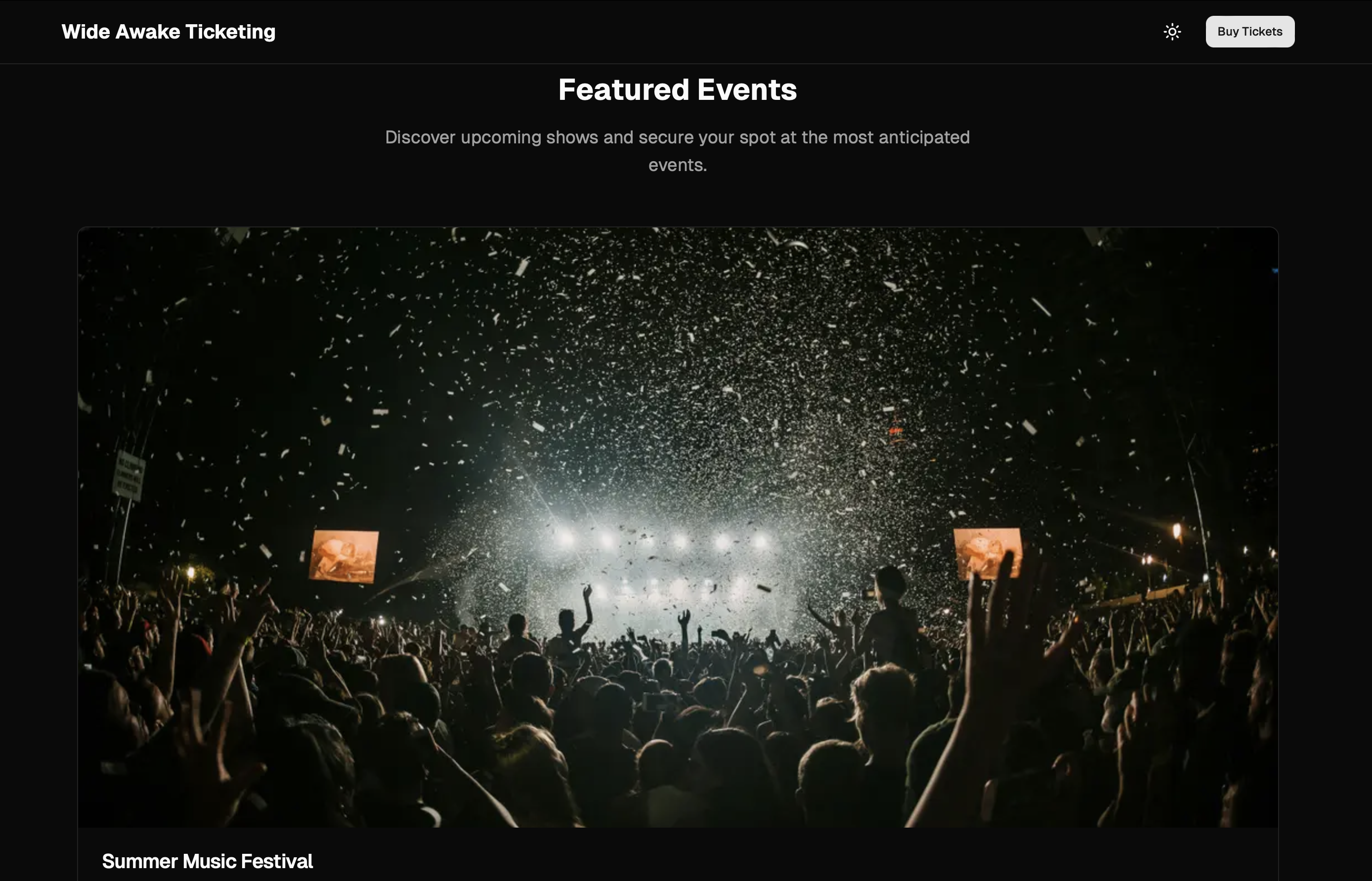 Wide Awake project image 1